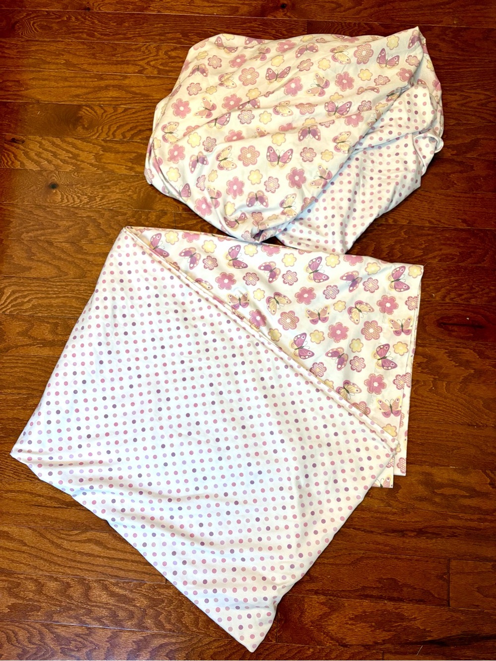 Limited Too Butterfly Polka Dot Floral Twin Sheet Set Pink Y2K Pattern Block